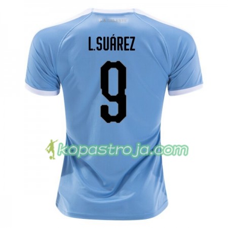 Billiga Fotbollströjor Uruguay Luis Suarez 9 Hemma tröja 2019 Copa América Kortärmad
